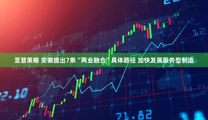 至慧策略 安徽提出7条“两业融合”具体路径 加快发展服务型制造