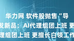 华力网 软件股抛售“导火索”又发新品：AI代理组团上班 更擅长白领工作