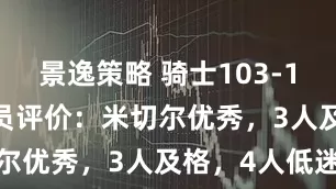景逸策略 骑士103-120热火 球员评价：米切尔优秀，3人及格，4人低迷